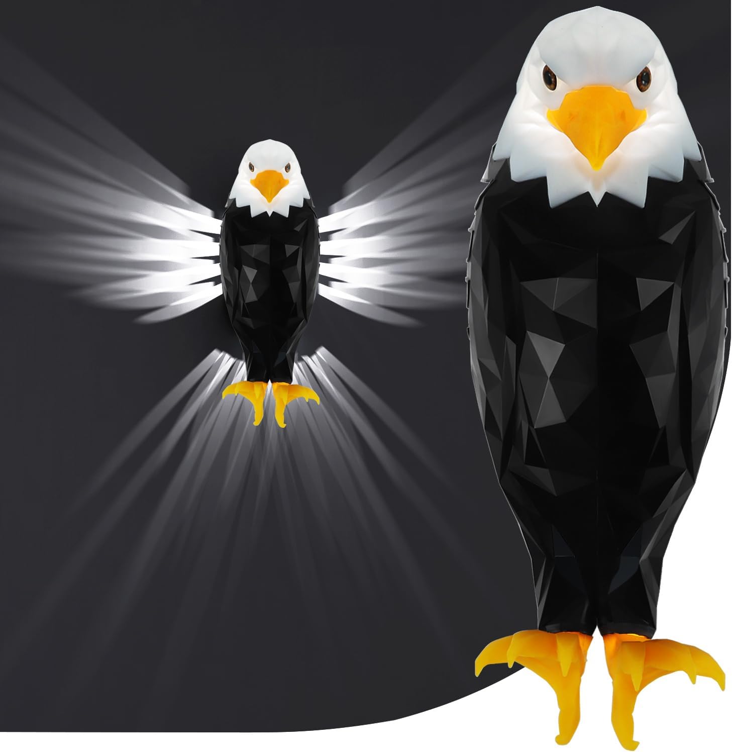 Simple animal eagle projection lamp battery powered and detachable charging magnetic wall mounted personality wall lamp light luxury creative home night light