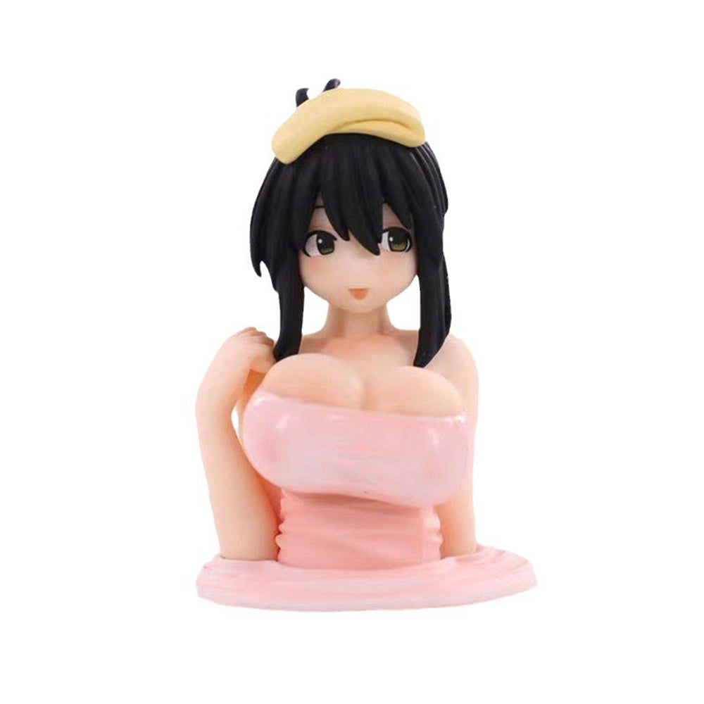 Shaking chest figurine decoration ornaments Internet celebrity decoration sexy girl car center console model ornaments