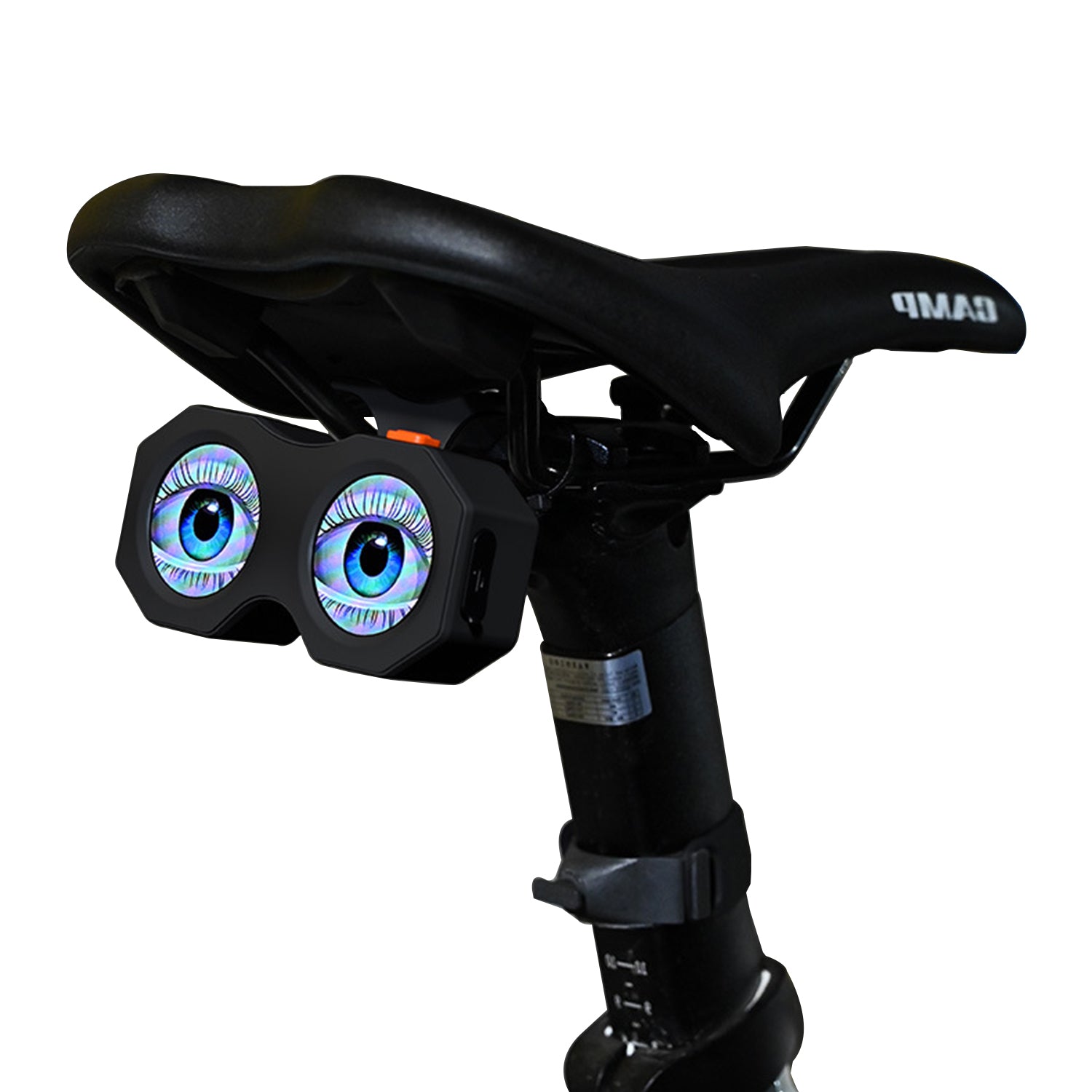 ECM new road bike demon eye HD animation DIY taillight Smart road bike taillight with mobile phone image transfer and custom emoticons