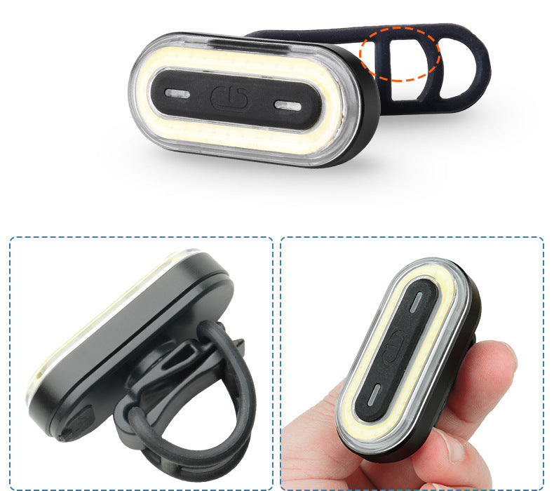 ECM smart USB charging night riding warning light, multiple modes, mountain bike, bicycle rear tail light