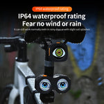 ECM new road bike demon eye HD animation DIY taillight Smart road bike taillight with mobile phone image transfer and custom emoticons