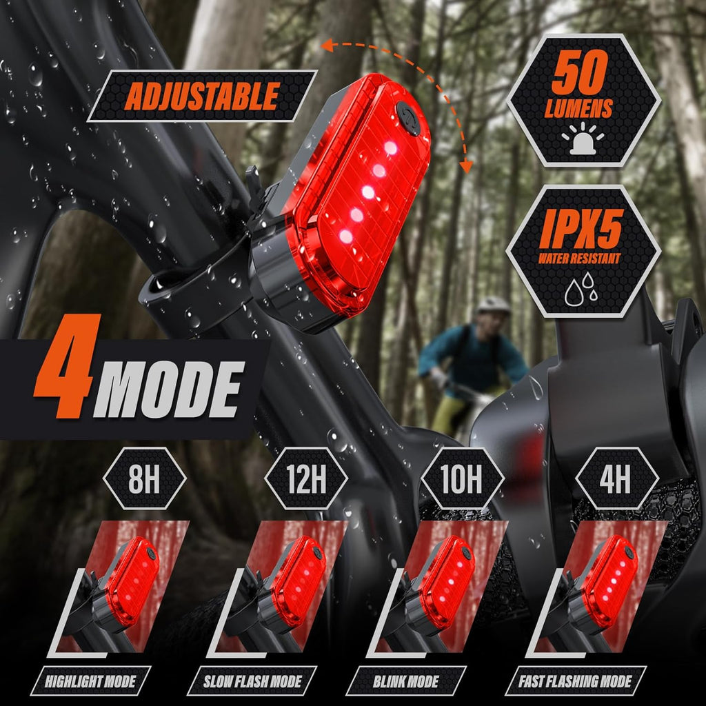 Red Bycycle ライト、チェーン付き All-Round LED Safety Light Red | SP Connect