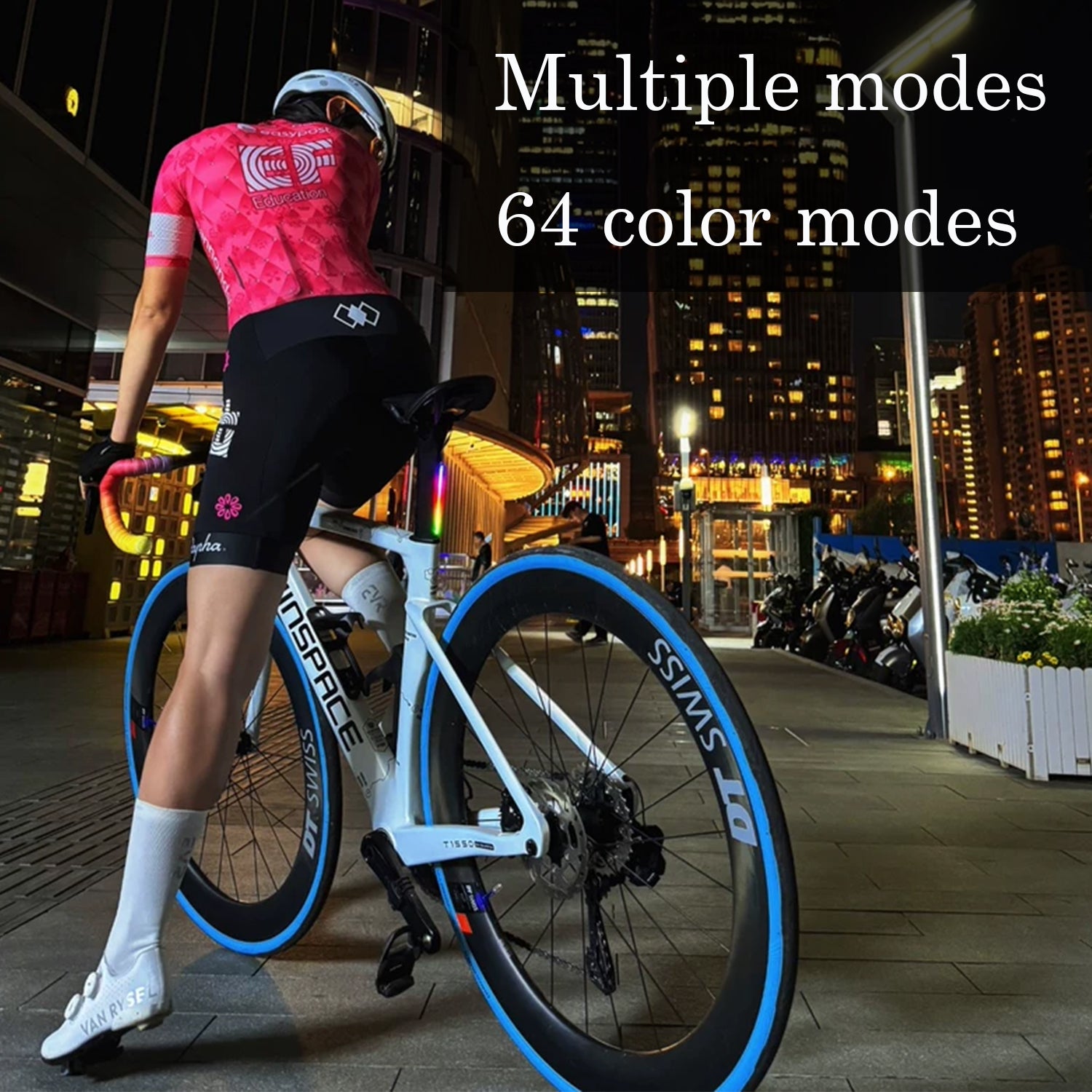 ECM's new road bike seatpost water drop taillight has ultra-long battery life, is waterproof, rechargeable, and has a variety of colors and light modes to choose from