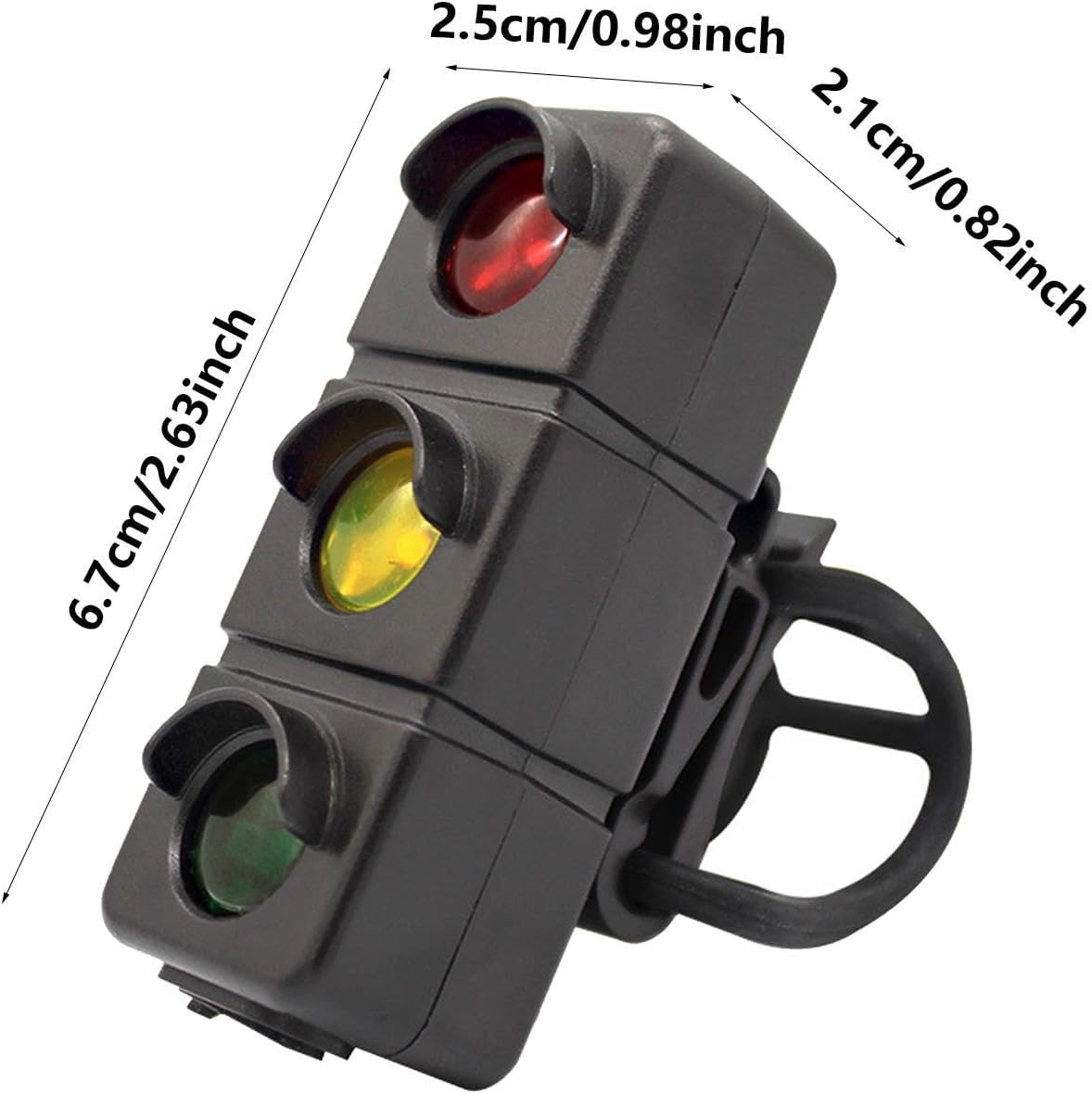 ECM bicycle tail light LED three-color riding safety tail light, waterproof, rechargeable, long-lasting night safety tail light