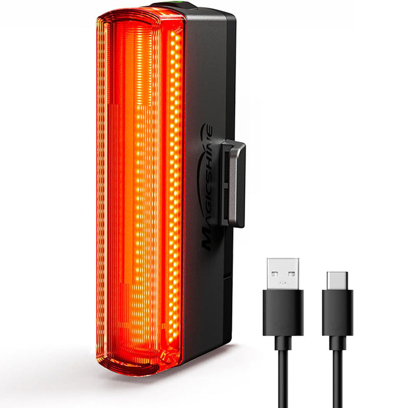 ECM's new bicycle taillight USB charging, ultra-long battery life, IPX6 waterproof mountain bike and road taillight, intelligent warning taillight