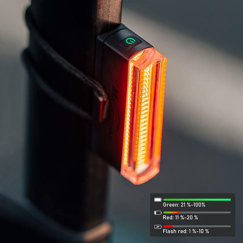 ECM's new bicycle taillight USB charging, ultra-long battery life, IPX6 waterproof mountain bike and road taillight, intelligent warning taillight