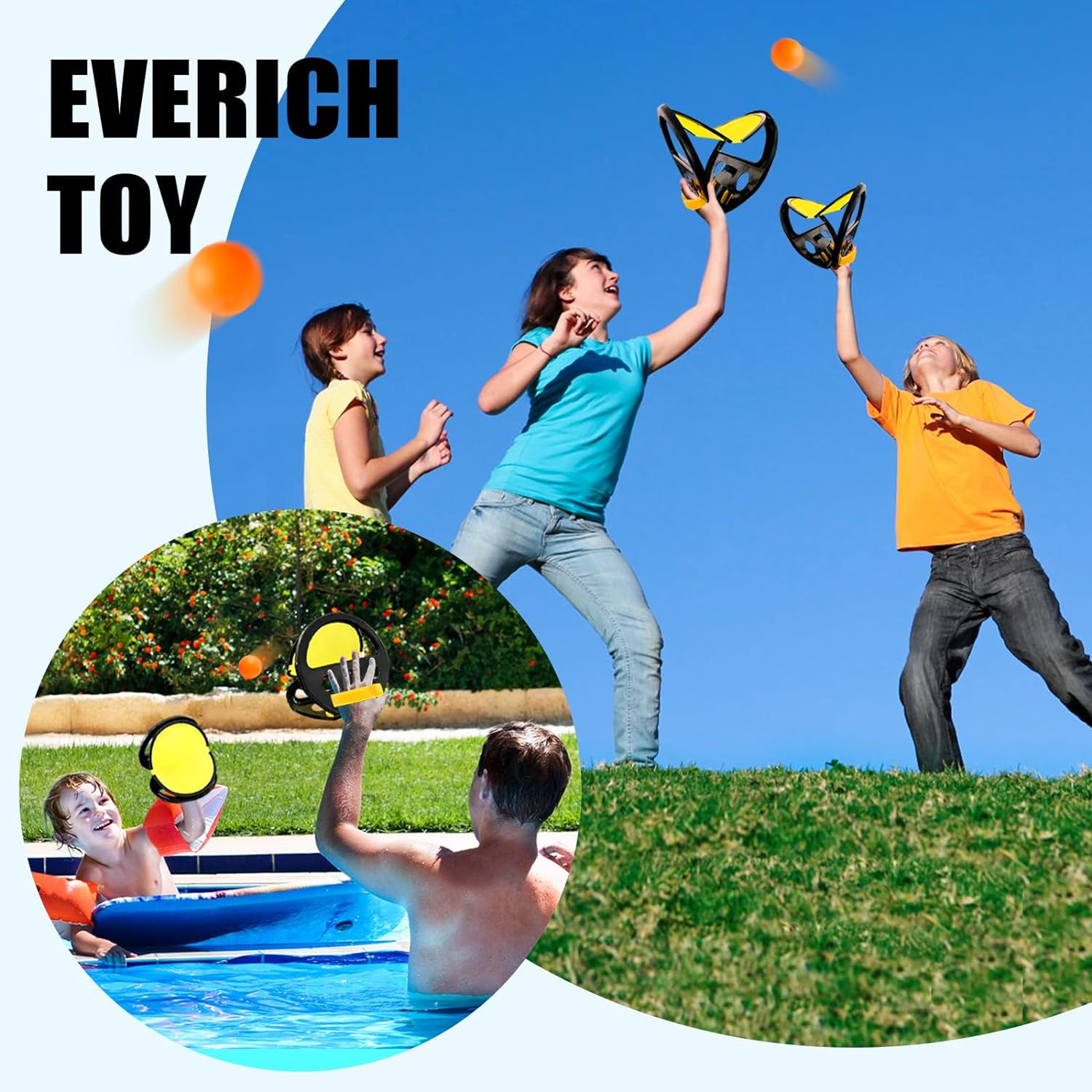 ECM parent-child interactive throwing and catching game suitable for outdoor courtyard, beach, swimming pool game toys