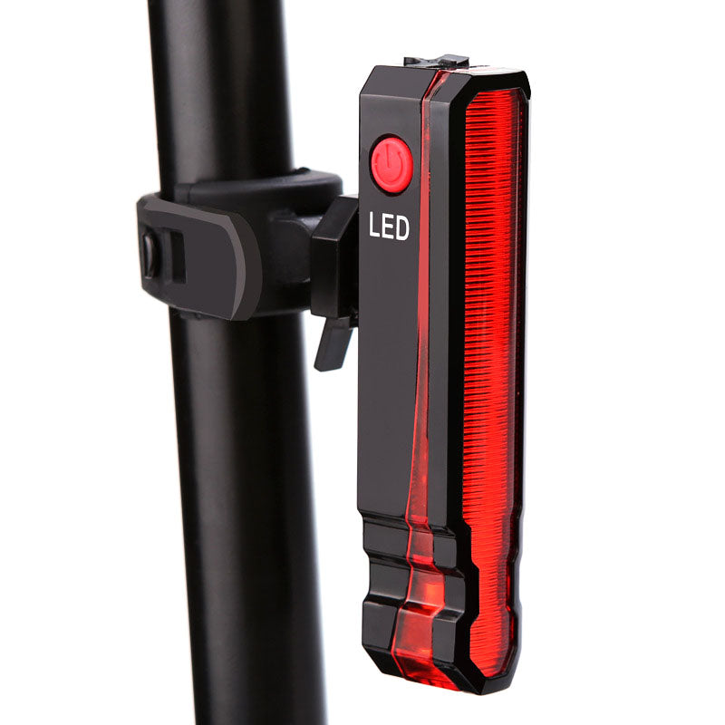 ECM New USB Rechargeable Bike Light Laser Tail Light Night Cycling LED Warning Light Red Light Outdoor Cycling Equipment
