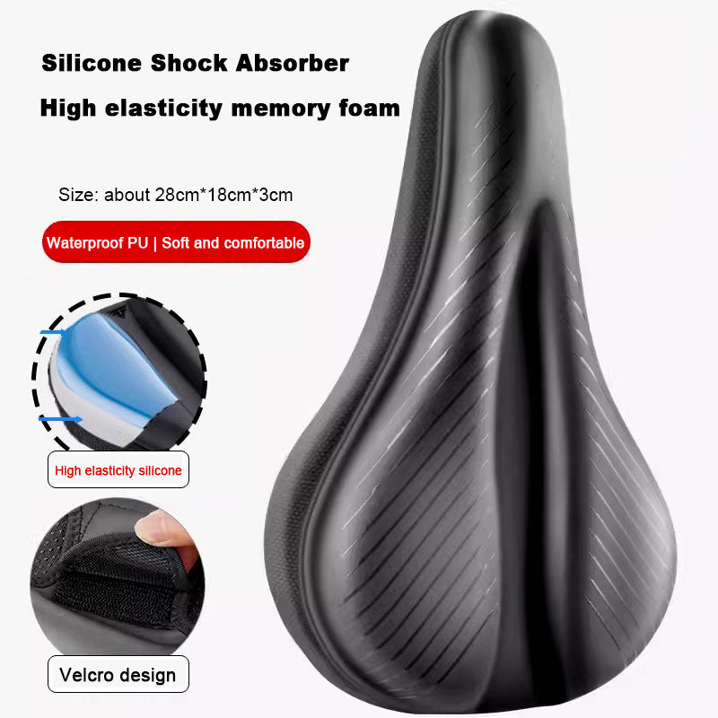 ECM bicycle silicone seat cover road mountain bike waterproof thickened silicone shockproof super soft seat