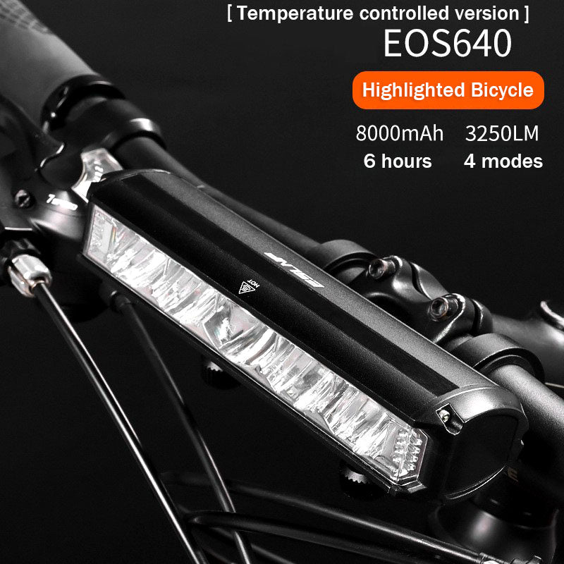 ECM New Bicycle Light Aluminum Alloy USB Rechargeable Bicycle Headlight High Bright Night Rider Flashlight Outdoor Cycling Accessories