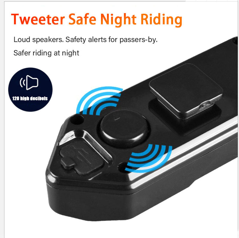 ECM Bicycle Turn Tail Light USB Rechargeable Bicycle LED Tail Light Wireless Remote Control Turn Signal Warning Light Cycling Equipment