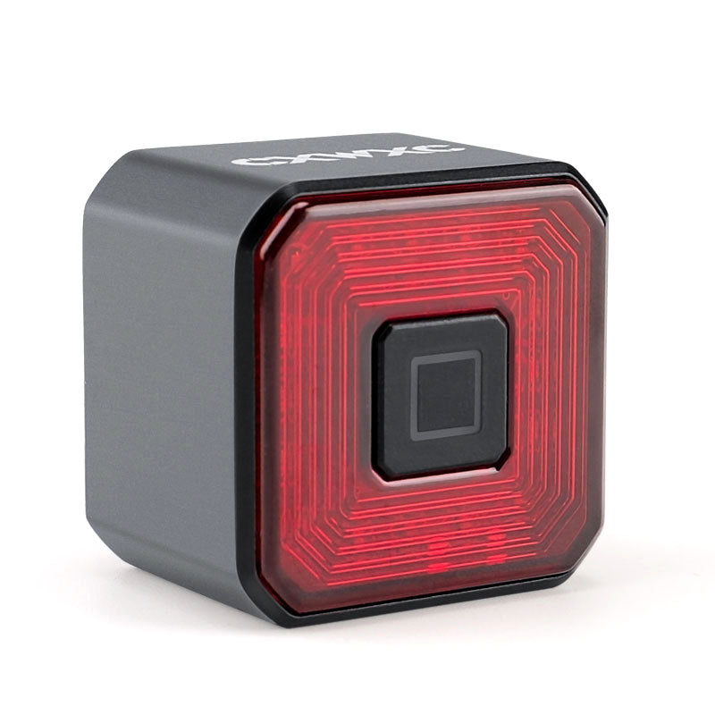 ECM bicycle smart brake tail light USB charging reminder light warning light mountain road bike riding equipment