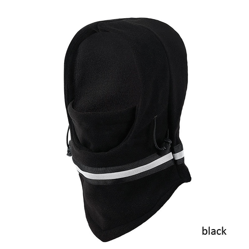 ECM New Autumn and Winter Cycling Mask Warm and Lockable Outdoor Sports Adjustable Headgear Night Cycling Safety Reflective Strip Hat
