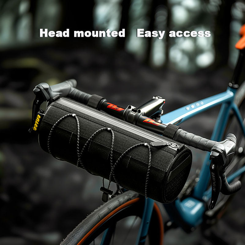ECM bicycle multifunctional front bag large capacity storage tube bag waterproof cycling front bag messenger bag