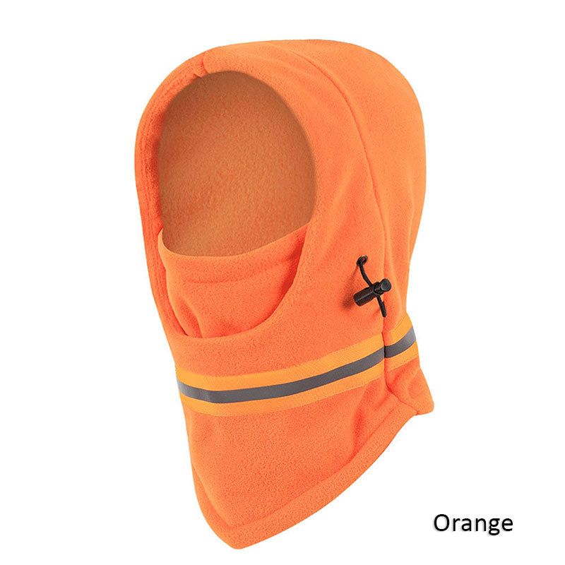 ECM New Autumn and Winter Cycling Mask Warm and Lockable Outdoor Sports Adjustable Headgear Night Cycling Safety Reflective Strip Hat