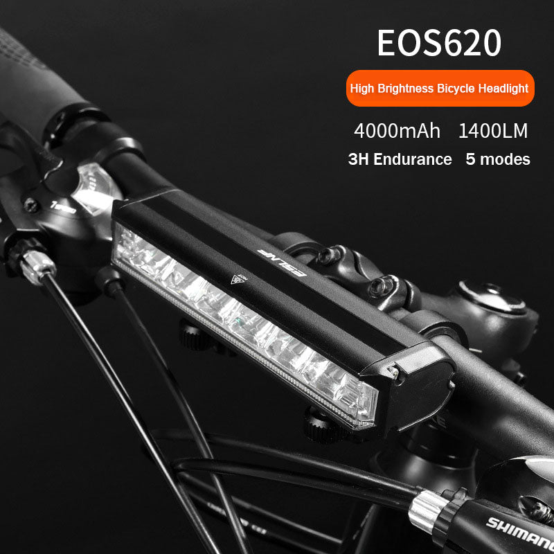 ECM New Bicycle Light Aluminum Alloy USB Rechargeable Bicycle Headlight High Bright Night Rider Flashlight Outdoor Cycling Accessories