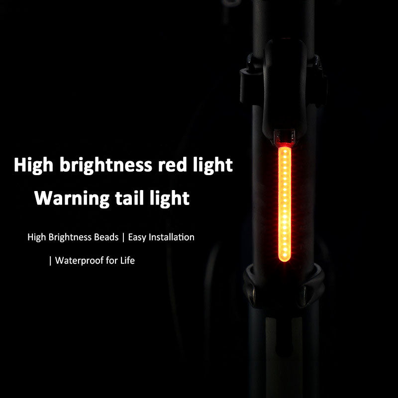 ECM bicycle drip tail light USB charging bicycle tail light night riding warning LED bicycle tail light