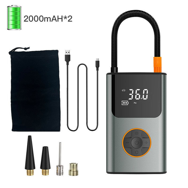 ECM mini portable rechargeable automatic electric tire pump intelligent digital display portable multi-function air pump