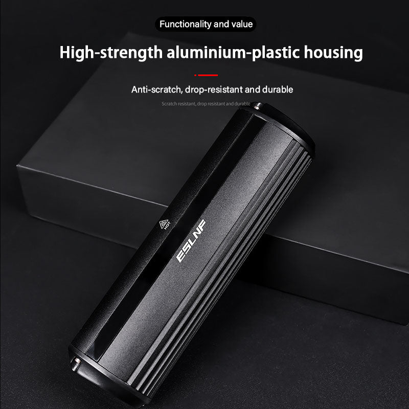 ECM New Bicycle Light Aluminum Alloy USB Rechargeable Bicycle Headlight High Bright Night Rider Flashlight Outdoor Cycling Accessories