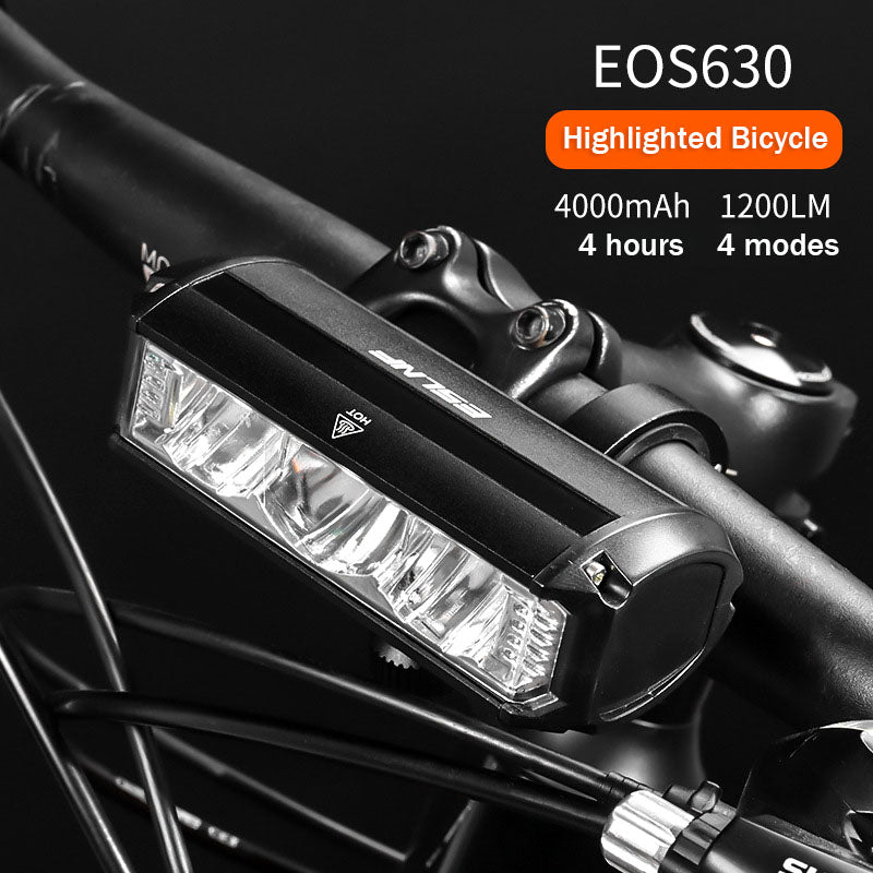 ECM New Bicycle Light Aluminum Alloy USB Rechargeable Bicycle Headlight High Bright Night Rider Flashlight Outdoor Cycling Accessories