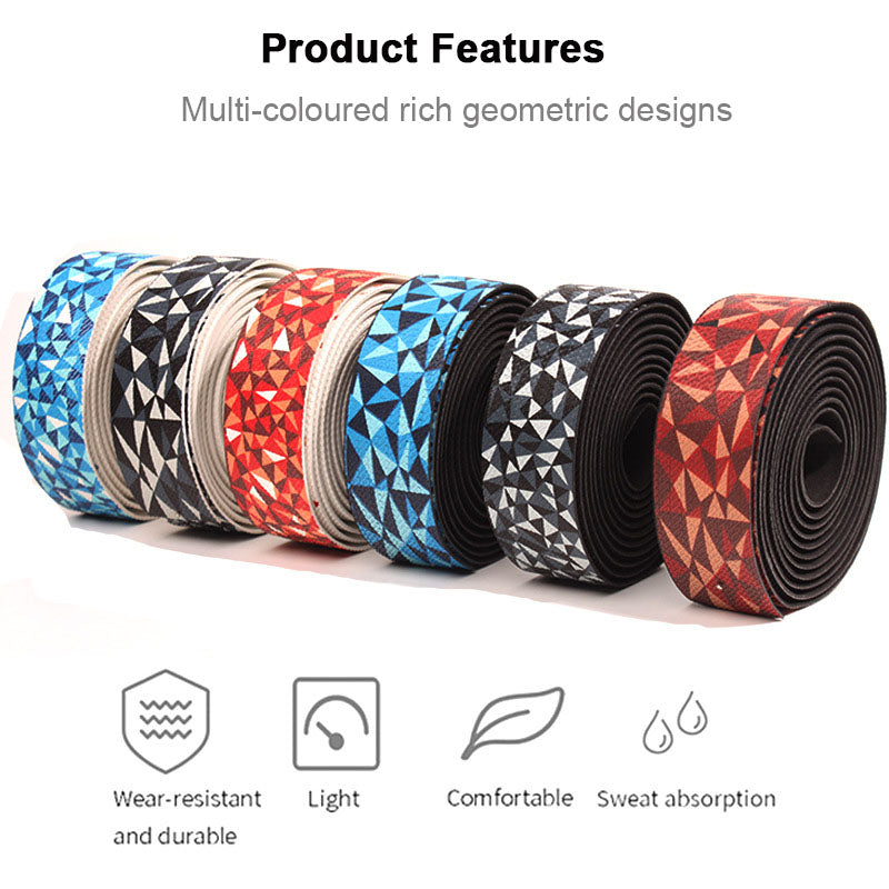 ECM road bike two-color gradient handlebar with PU high elastic wrap handlebar with anti-slip shock absorber bicycle EVA Bend bar tape