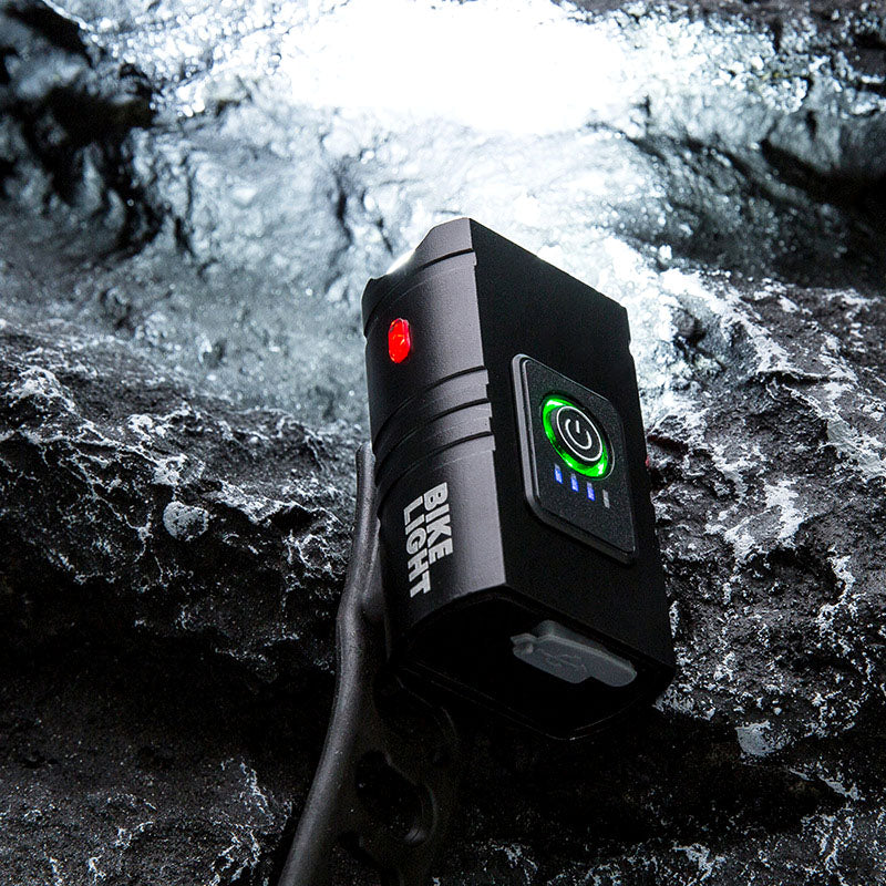 ECM New Rechargeable Bike Lights, Long Battery Life Energy-saving High-brightness Aluminum Alloy Bicycle Headlight Bicycle Lighting Equipment Accessories