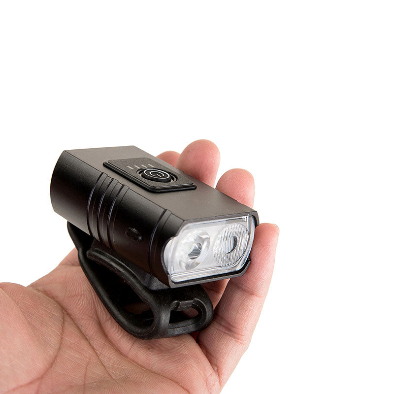 ECM New Rechargeable Bike Lights, Long Battery Life Energy-saving High-brightness Aluminum Alloy Bicycle Headlight Bicycle Lighting Equipment Accessories