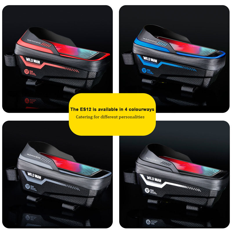 ECM mountain bike front beam bag EVA hard shell road bike upper mobile phone rainproof front saddle bag