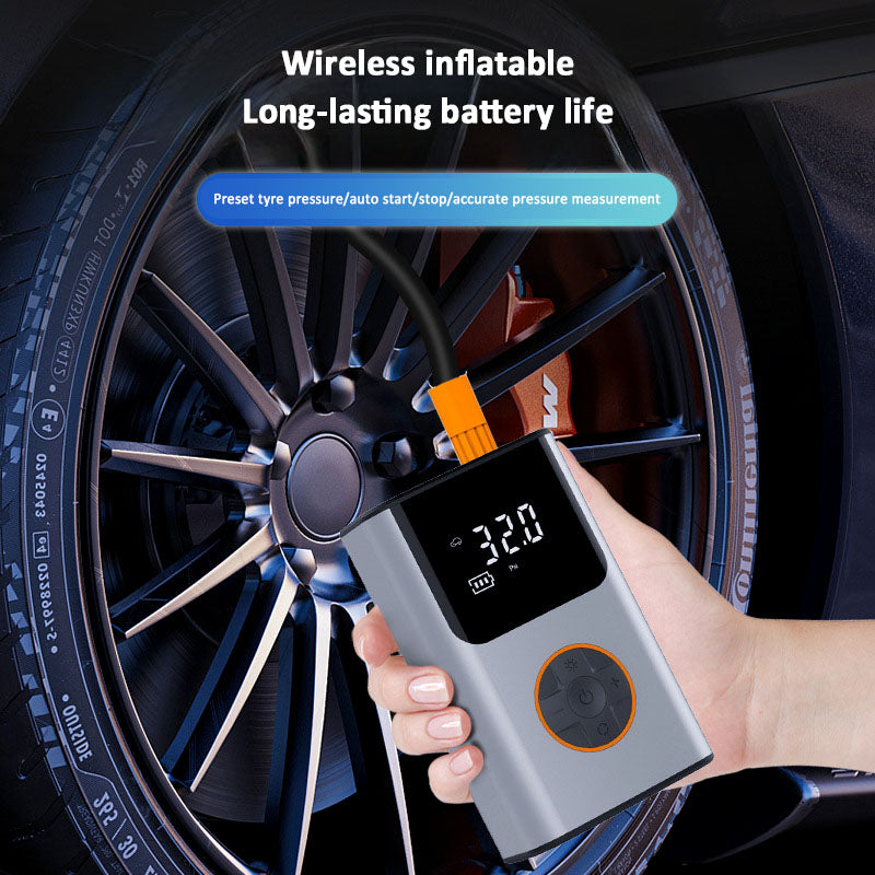 ECM mini portable rechargeable automatic electric tire pump intelligent digital display portable multi-function air pump