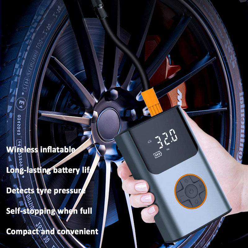 ECM mini portable rechargeable automatic electric tire pump intelligent digital display portable multi-function air pump