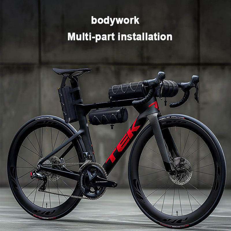 ECM bicycle multifunctional front bag large capacity storage tube bag waterproof cycling front bag messenger bag