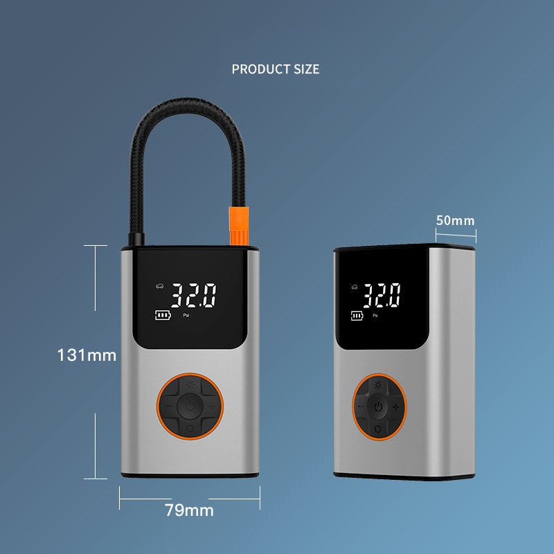 ECM mini portable rechargeable automatic electric tire pump intelligent digital display portable multi-function air pump