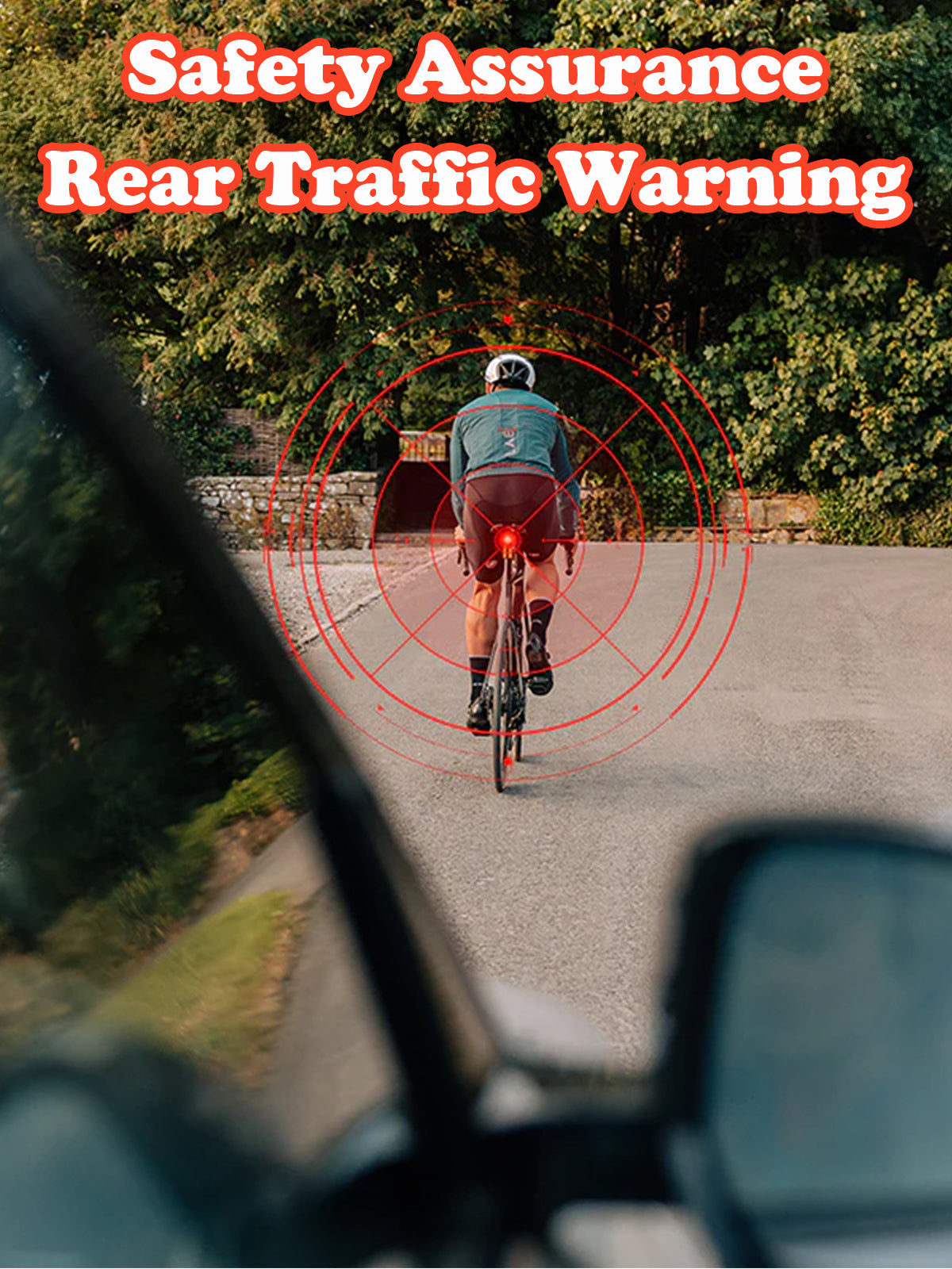 ECM can record driving recorder road car taillight 146 degree ultra-wide angle 1080P HD camera IPX6 waterproof super long endurance taillight night riding equipment