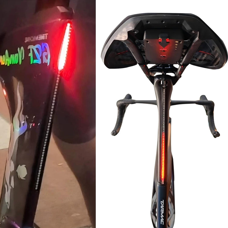 ECM's new road bike seatpost water drop taillight has ultra-long battery life, is waterproof, rechargeable, and has a variety of colors and light modes to choose from