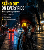 ECM New Product: Creative, Personalized, Waterproof, Rechargeable Road Bike Tail Light (McDonald's Style)