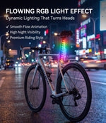 ECM New road bike tail light: features fast charging, ultra-long battery life, and app-controlled color and lighting mode switching
