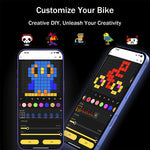 ECM New Full-Color Smart Emoji Taillight for Road & Mountain Bikes — Features Brake Sensing, Long Battery Life, Rechargeable Design, and Waterproof Protection