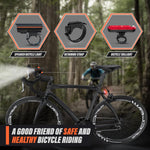 ECM Bicycle Front and Tail Light Set USB Rechargeable Front and Rear Bike Lights Multiple Modes Easy to Install