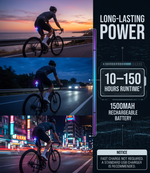 ECM New Road Bike Tail Light: Sleek "Lightning" Design, Rechargeable, Long Battery Life, Waterproof, and App-Controlled Color/Lighting Modes.