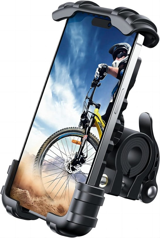 ECM Bike Phone Holder, Motorcycle Phone Mount - Motorcycle Handlebar Cell Phone Clamp, Scooter Phone Clip for iPhone 15 Pro Max/Plus, 14 Pro Max, S9, S10 and More 4.7" to 6.8" Smartphones