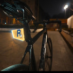EDM road bike mountain bike rechargeable luminous number plate supports customization [please send pictures to contact customer service for customization]