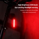 ECM bicycle drip tail light USB charging bicycle tail light night riding warning LED bicycle tail light