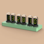 ECM color screen pseudo-nixie tube digital clock alarm clock mobile phone wireless control desktop technology ornaments