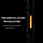 ECM bicycle drip tail light USB charging bicycle tail light night riding warning LED bicycle tail light