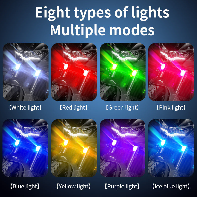 ECM wireless remote control LED strobe light, 8 colors switching USB c