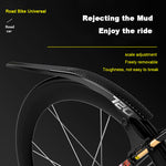 ECM mountain bike road bike fender quick release extended rain fender adjustable 700C mud removal