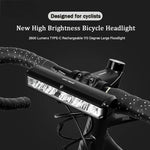 ECM New Bicycle Light Aluminum Alloy USB Rechargeable Bicycle Headlight High Bright Night Rider Flashlight Outdoor Cycling Accessories