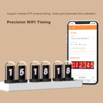 ECM color screen pseudo-nixie tube digital clock alarm clock mobile phone wireless control desktop technology ornaments