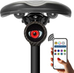 ECM new road bike demon eye HD animation DIY taillight Smart road bike taillight with mobile phone image transfer and custom emoticons